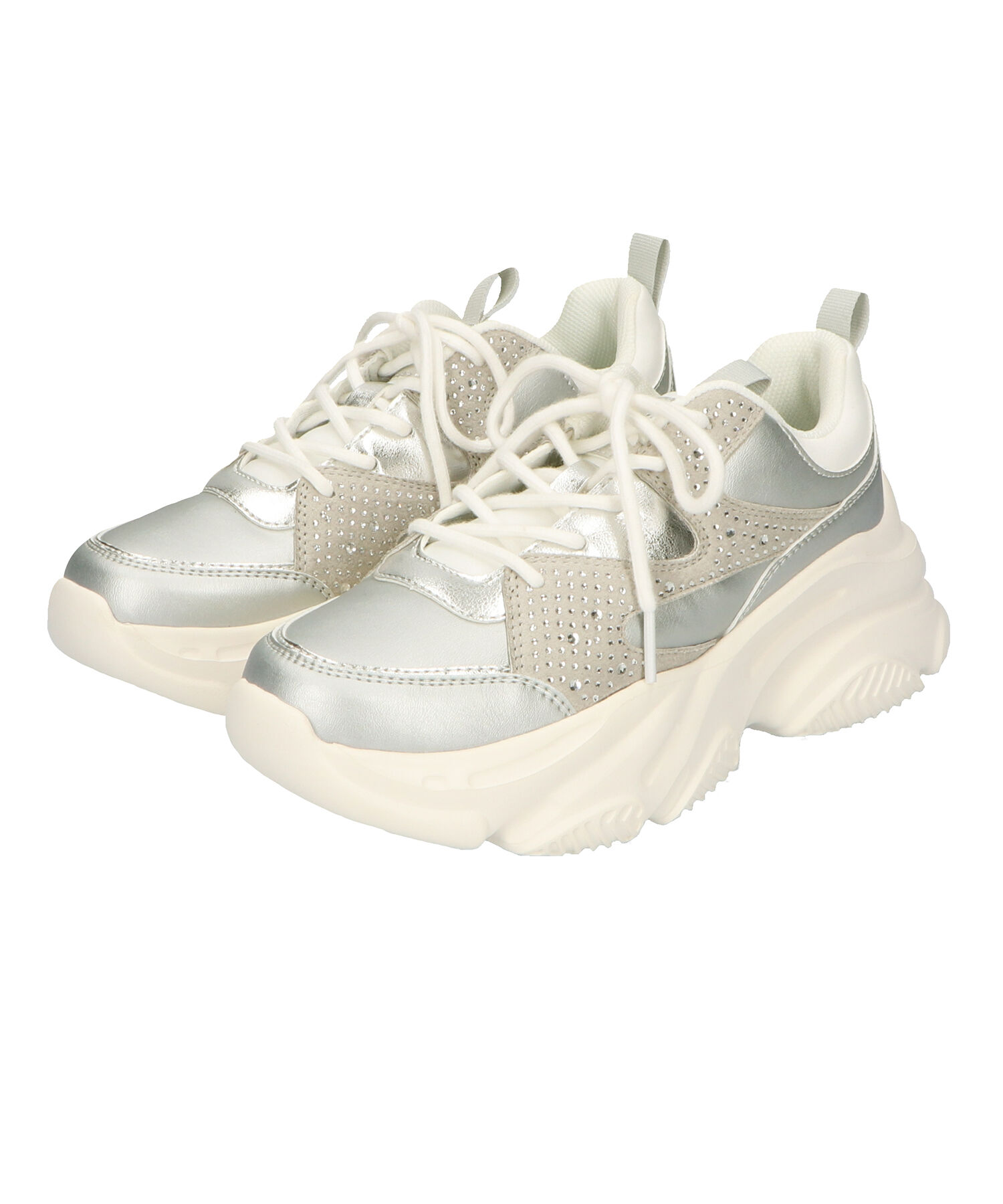 ORiental TRaffic「【アウトレット価格】ラインストーンパーツ厚底スニーカーOT3748」|スニーカー|