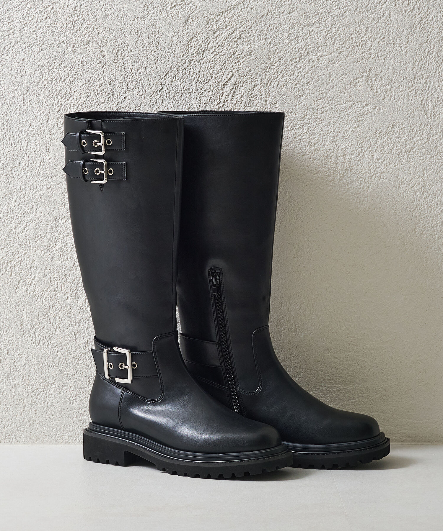 ORiental TRaffic「ベルトデザイン ロングブーツ /41504 ゆったり エンジニアブーツ」|ロングブーツ|