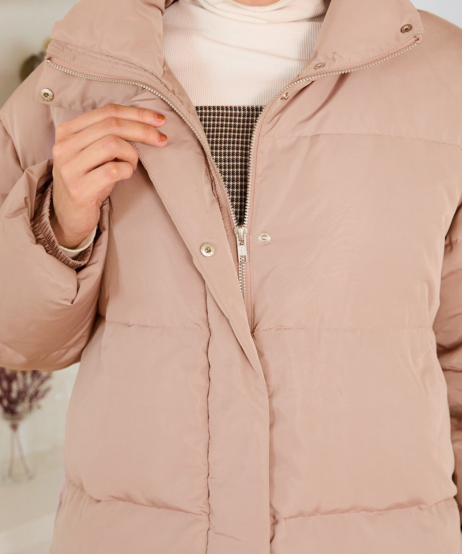 ORiental TRaffic「スタンドネック ボリューム ダウン ジャケット /MO43D01」|ダウン|