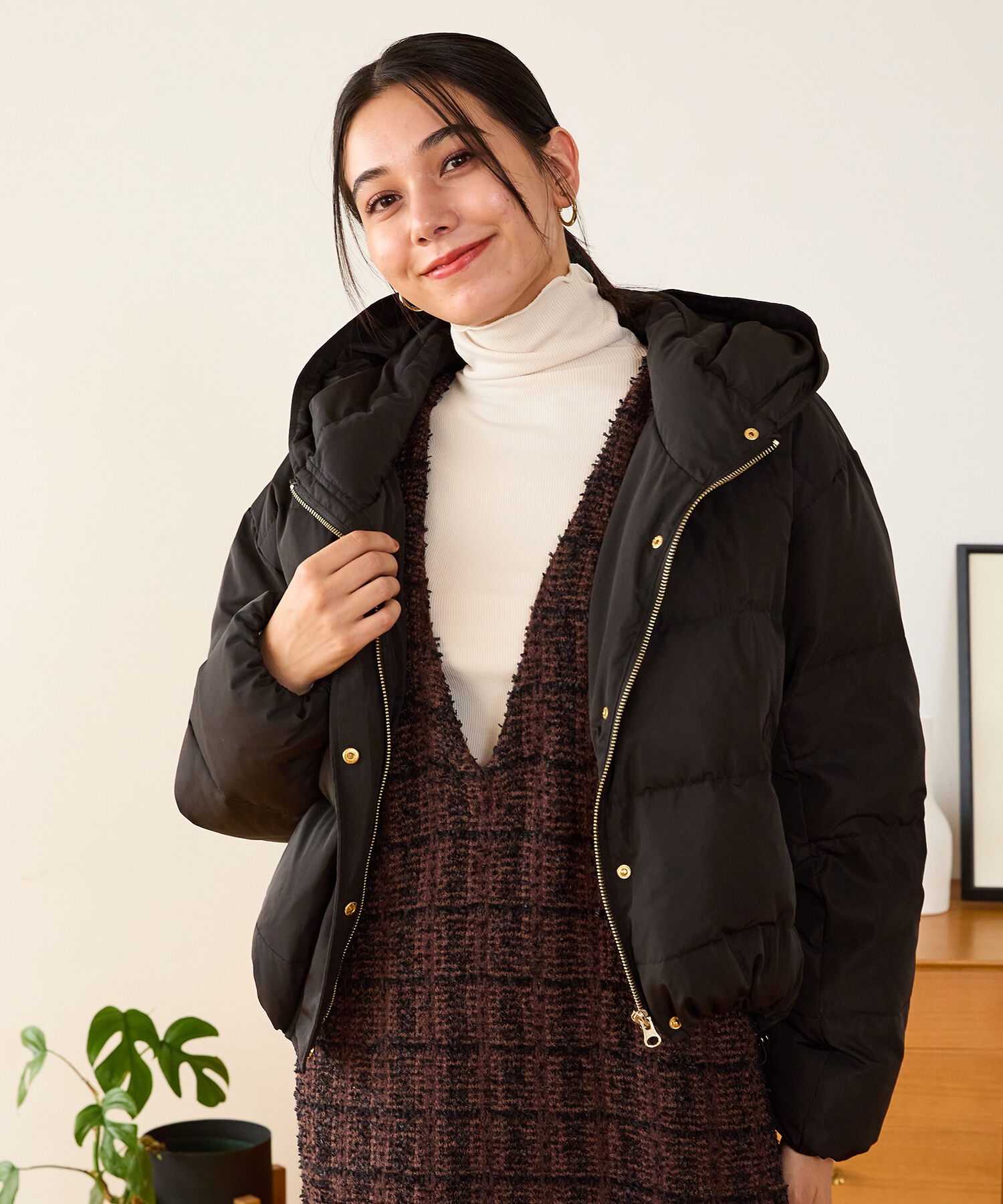 ORiental TRaffic「フーディー ダウン ジャケット /MO43D03」|ダウン|