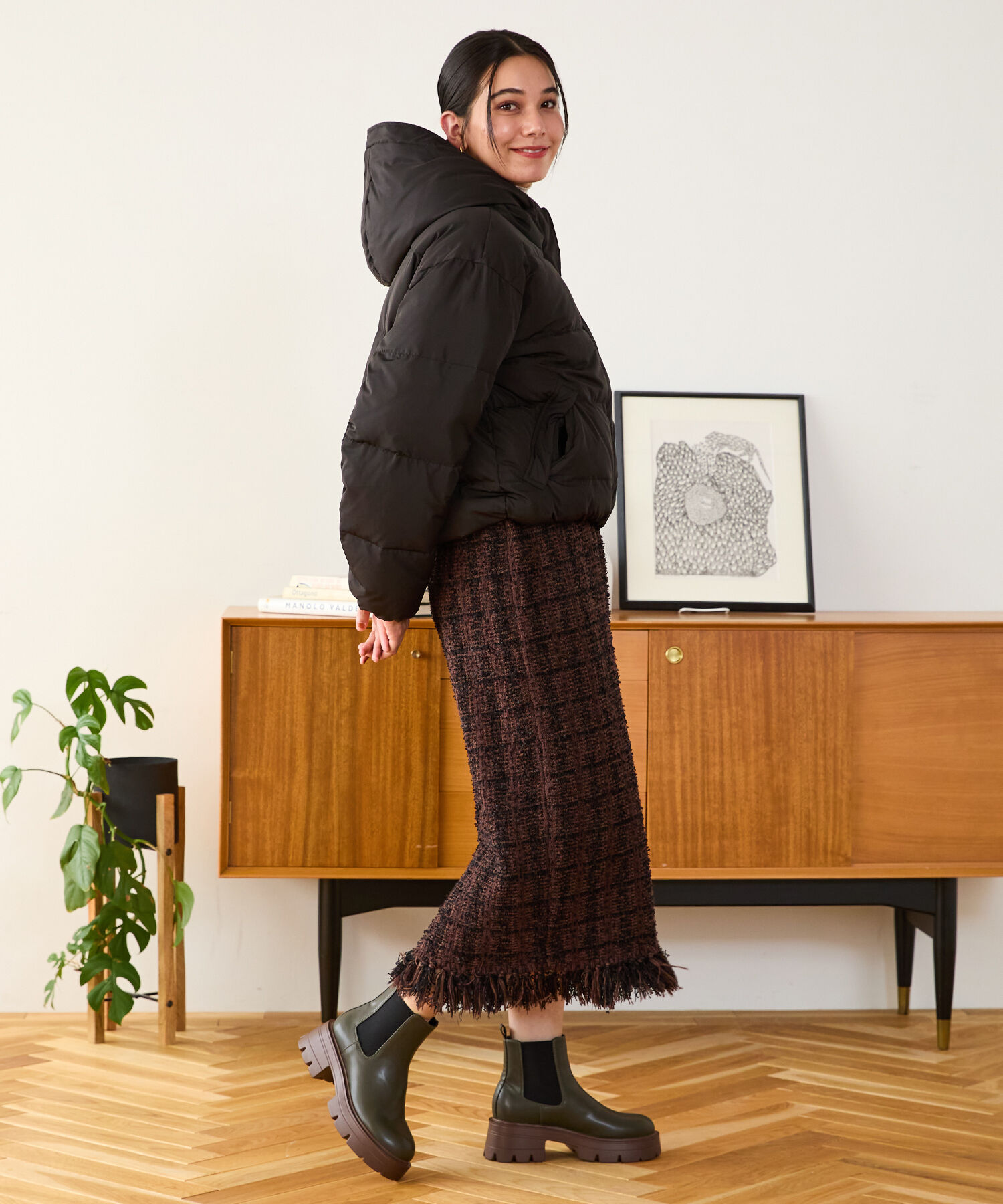 ORiental TRaffic「フーディー ダウン ジャケット /MO43D03」|ダウン|