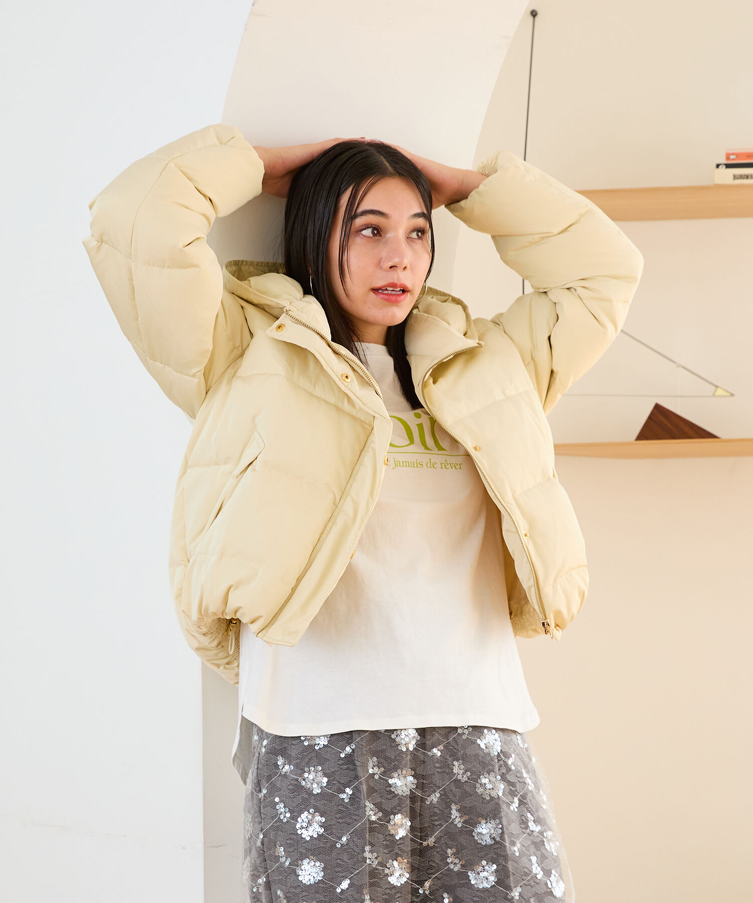 ORiental TRaffic「フーディー ダウン ジャケット /MO43D03」|ダウン|