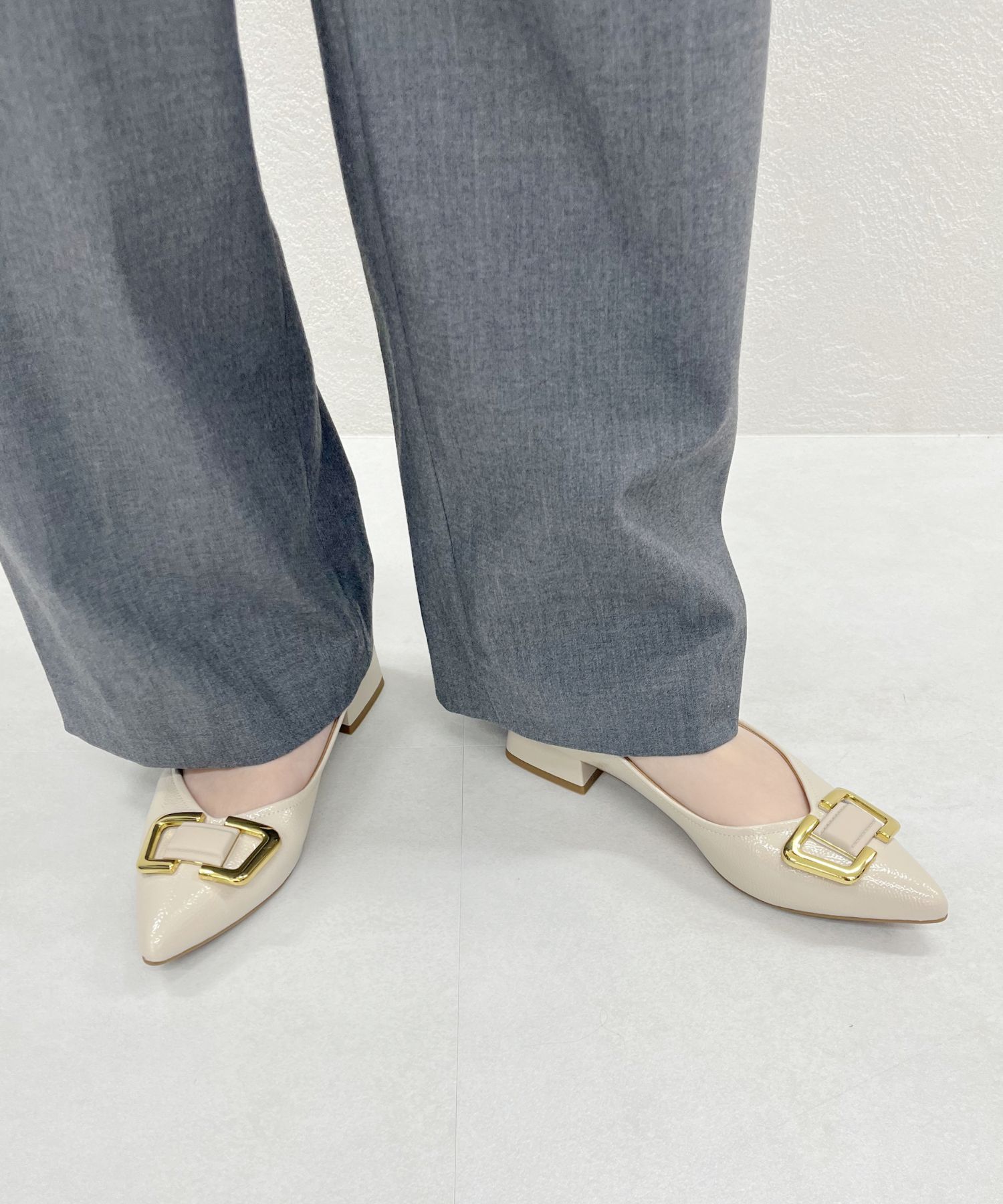 ORiental TRaffic「●2025春夏新作●ポインテッドトゥモチーフパンプス/51104 パンプス フラット 人気 トレンド」|パンプス|