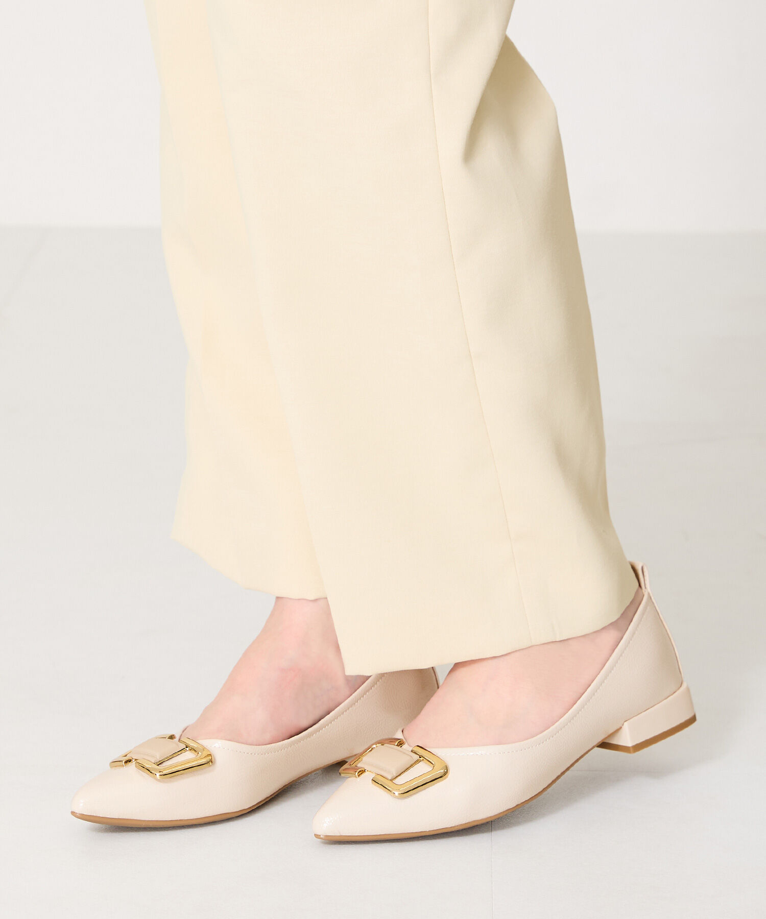 ORiental TRaffic「●2025春夏新作●ポインテッドトゥモチーフパンプス/51104 パンプス フラット 人気 トレンド」|パンプス|