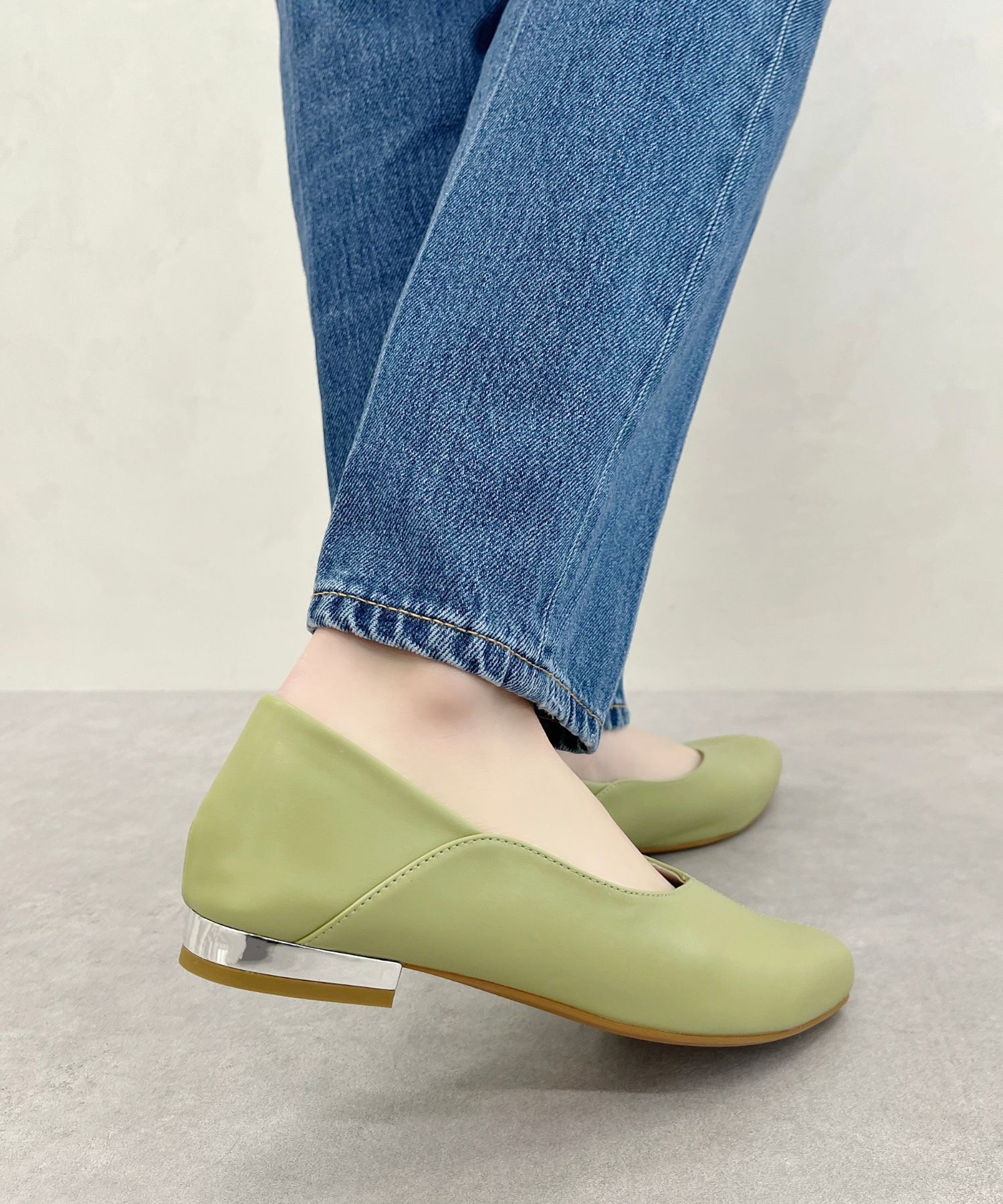 ORiental TRaffic「●通年使える●センターシームバブーシュ/51107 パンプス フラット 柔らかい」|パンプス|