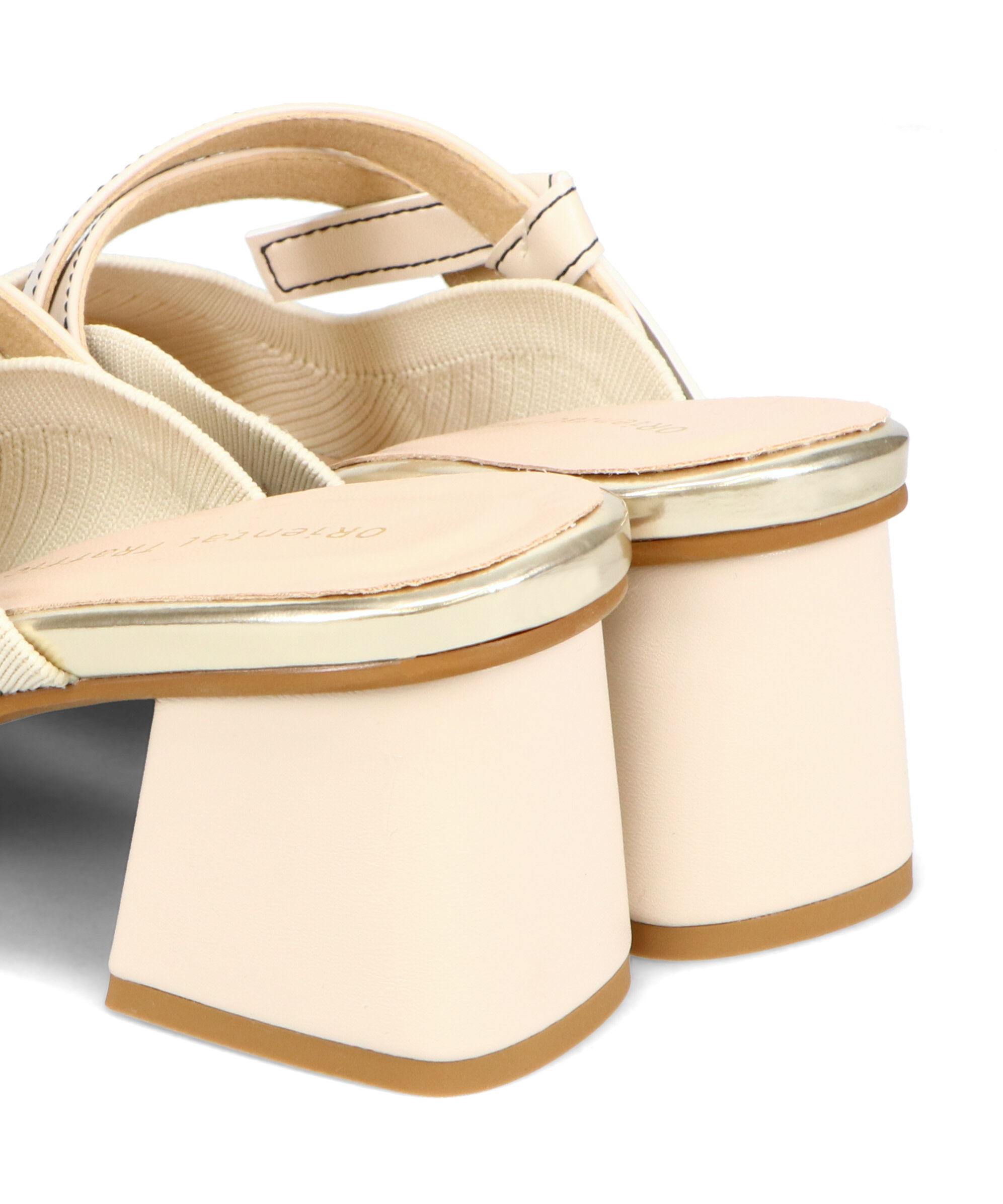 ORiental TRaffic「●2025春夏新作●ニット&times;リボンミュールパンプス/51120 パンプス ミュール ニット 人気 売れてる」|パンプス|