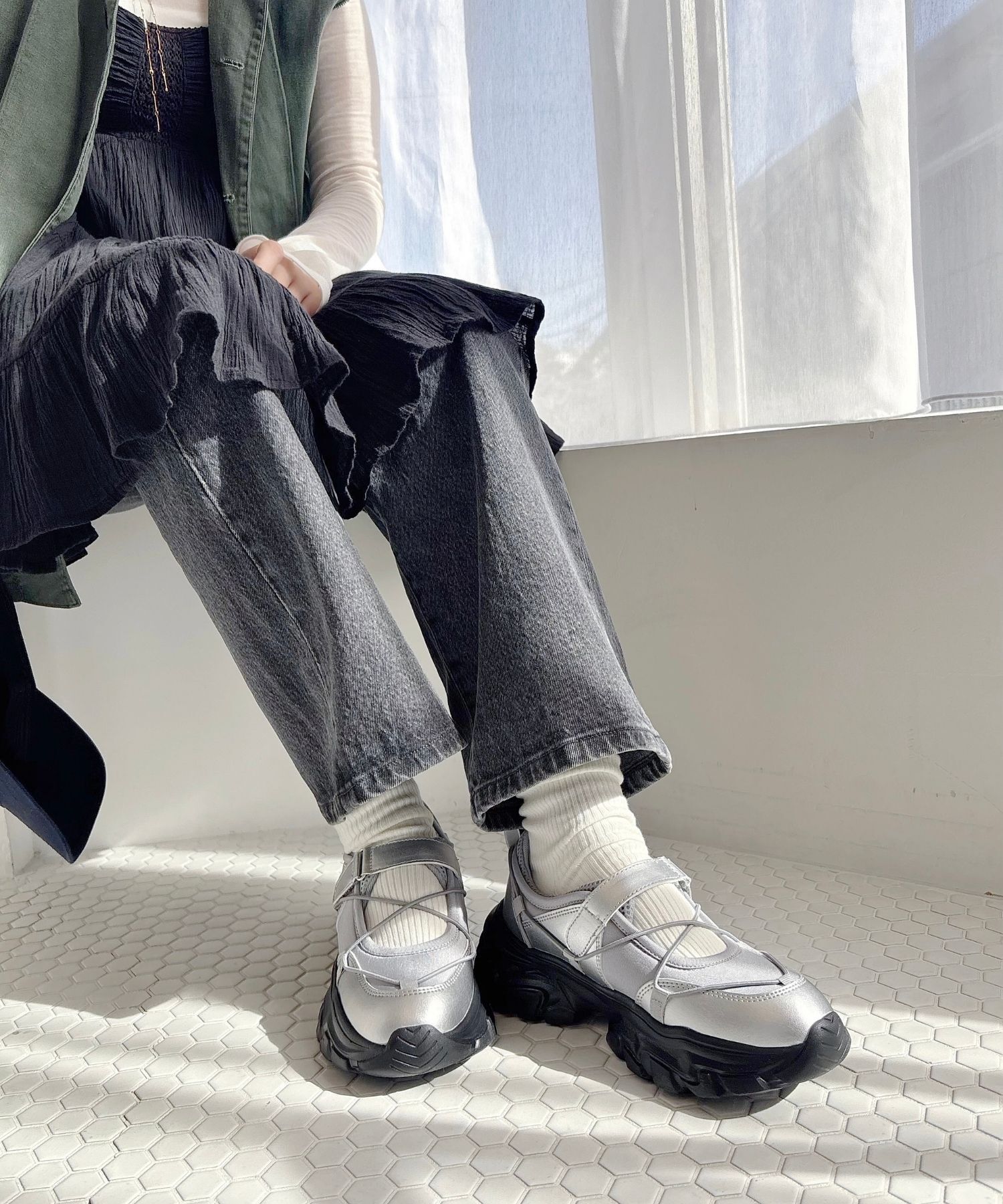 ORiental TRaffic「●人気アイテム●チューブストラップデザインベルト スニーカー /OT3751」|スニーカー|