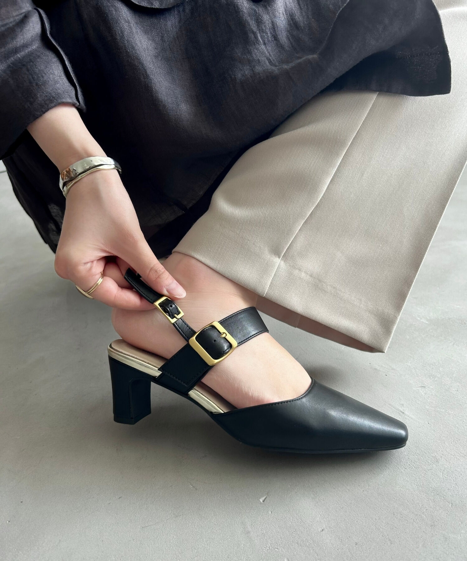 ORiental TRaffic「●2025春夏新作●バックストラップヒールパンプス/51101 パンプス 人気 トレンド 売れてる」|パンプス|