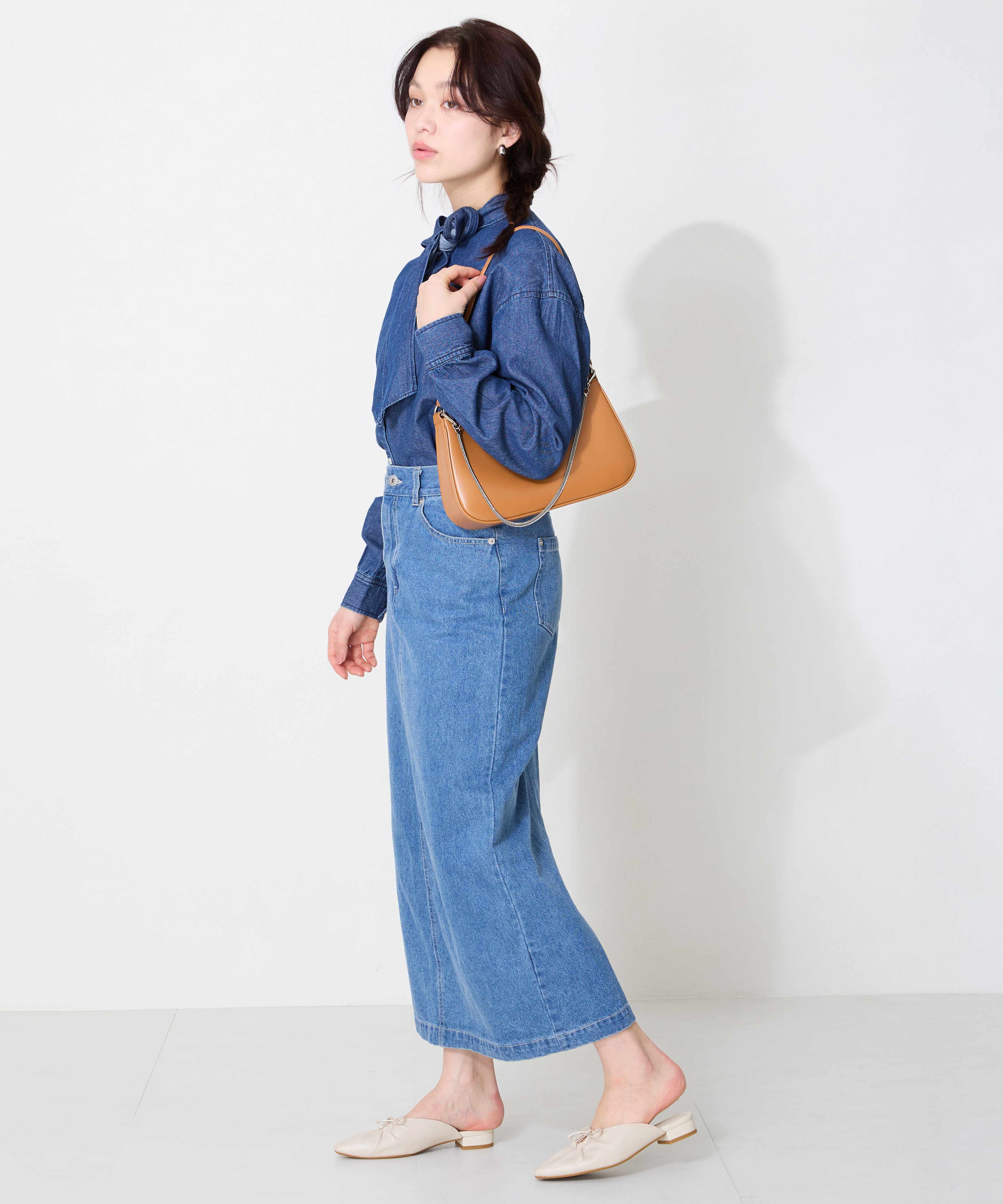 WA Oriental TRaffic「●2025春夏新作●スクエアトゥギャザーリボンミュール/52107」|パンプス|