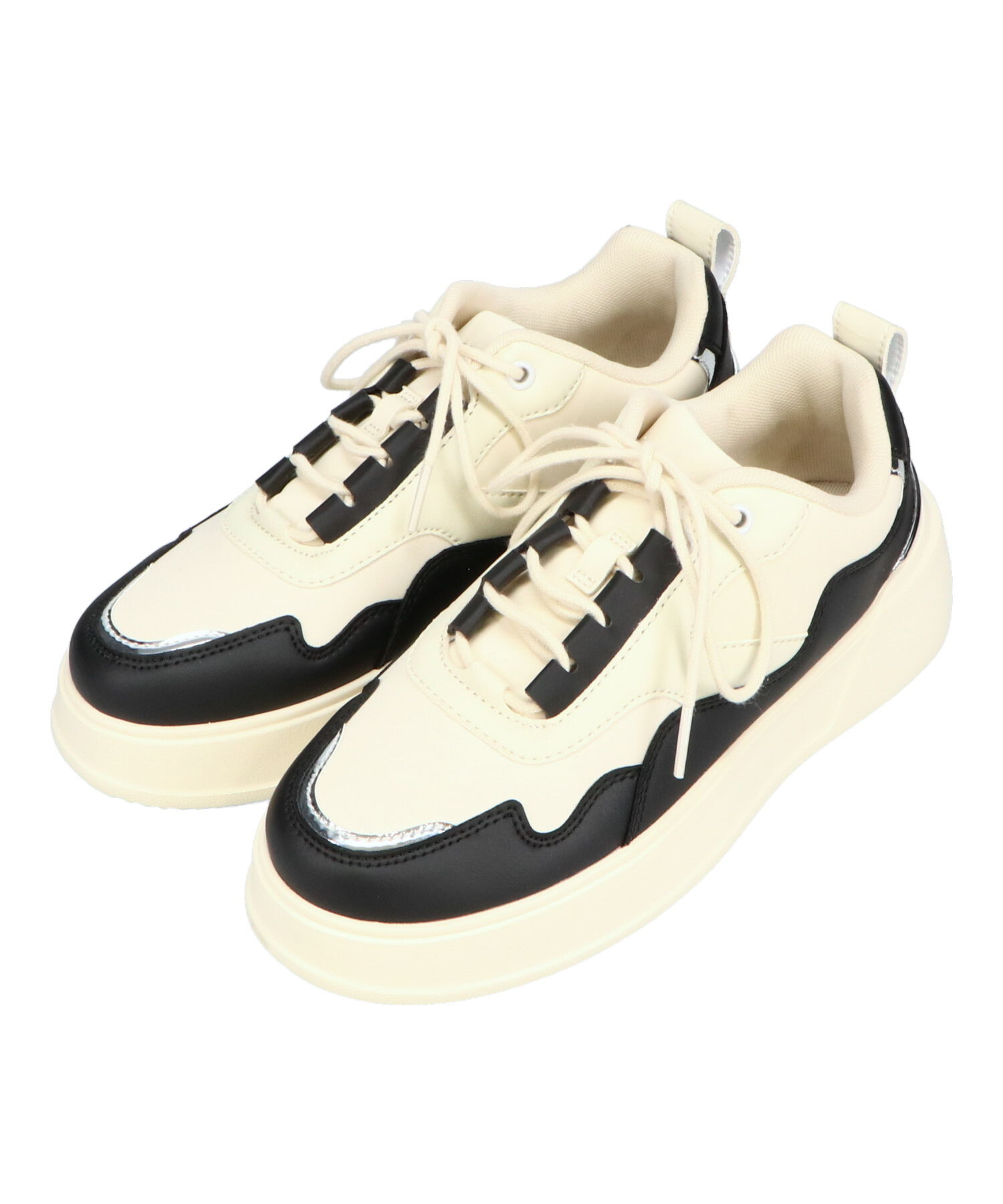 ORiental TRaffic「●2025春夏新作●配色コートソールスニーカー/OT3756 スニーカー トレンド 人気 売れてる」|スニーカー|