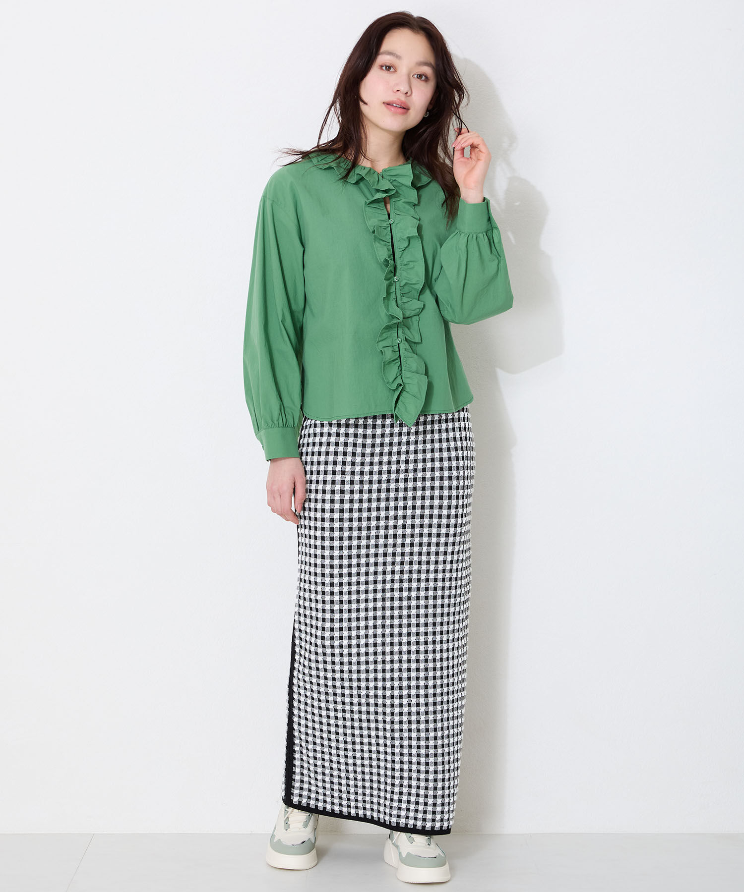 ORiental TRaffic「●2025春夏新作●配色コートソールスニーカー/OT3756 スニーカー トレンド 人気 売れてる」|スニーカー|