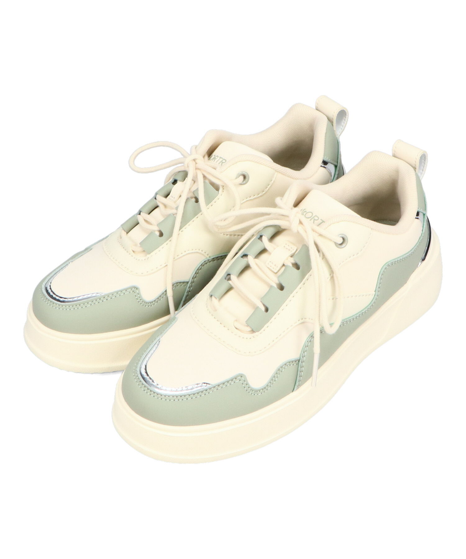 ORiental TRaffic「●2025春夏新作●配色コートソールスニーカー/OT3756 スニーカー トレンド 人気 売れてる」|スニーカー|