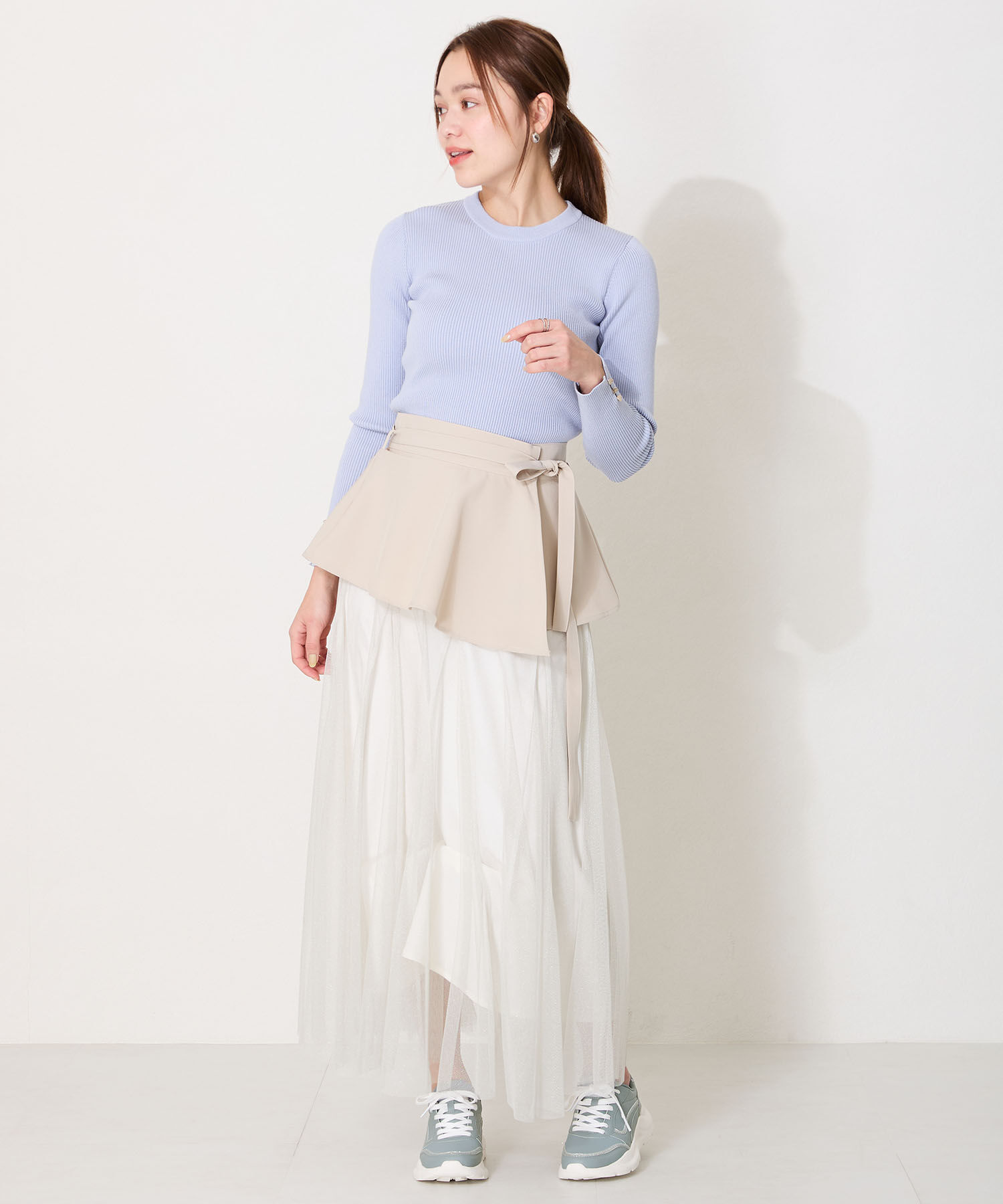 ORiental TRaffic「●2025春夏新作●グリッターラインスニーカー/OT3762 スニーカー トレンド 人気 売れてる」|スニーカー|