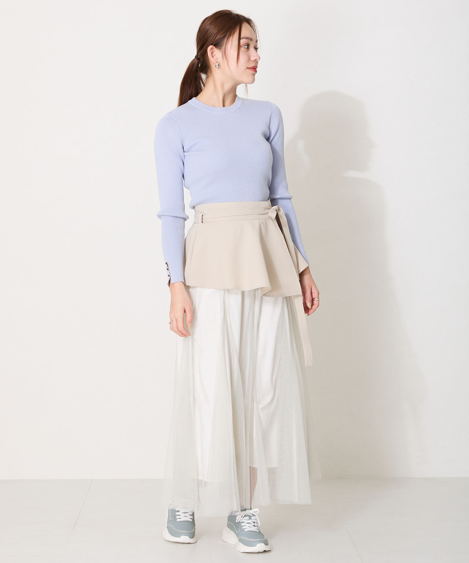 ORiental TRaffic「●2025春夏新作●グリッターラインスニーカー/OT3762 スニーカー トレンド 人気 売れてる」|スニーカー|