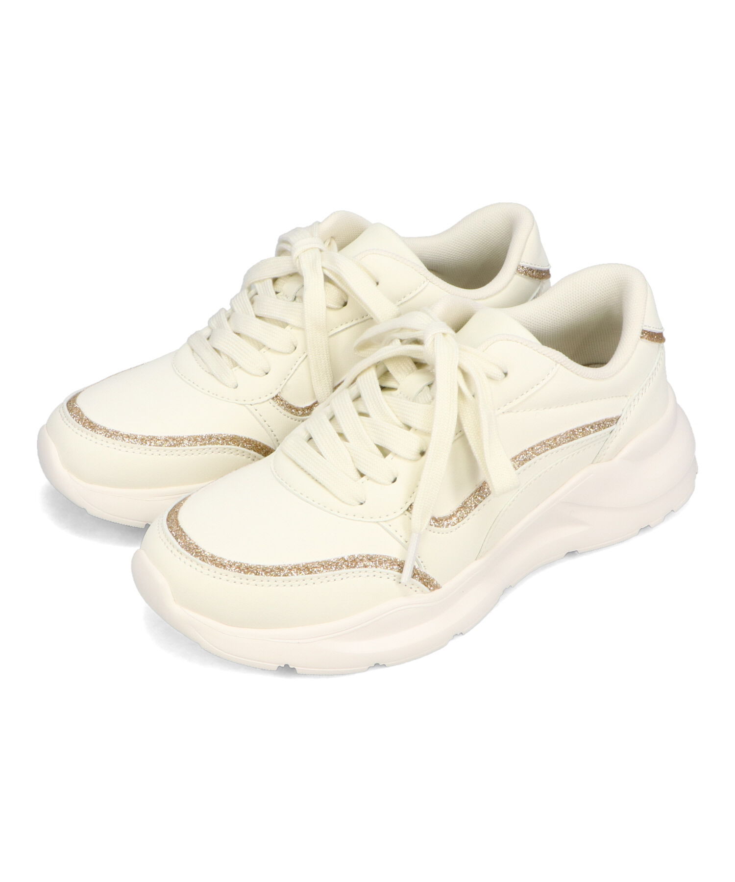 ORiental TRaffic「●2025春夏新作●グリッターラインスニーカー/OT3762 スニーカー トレンド 人気 売れてる」|スニーカー|