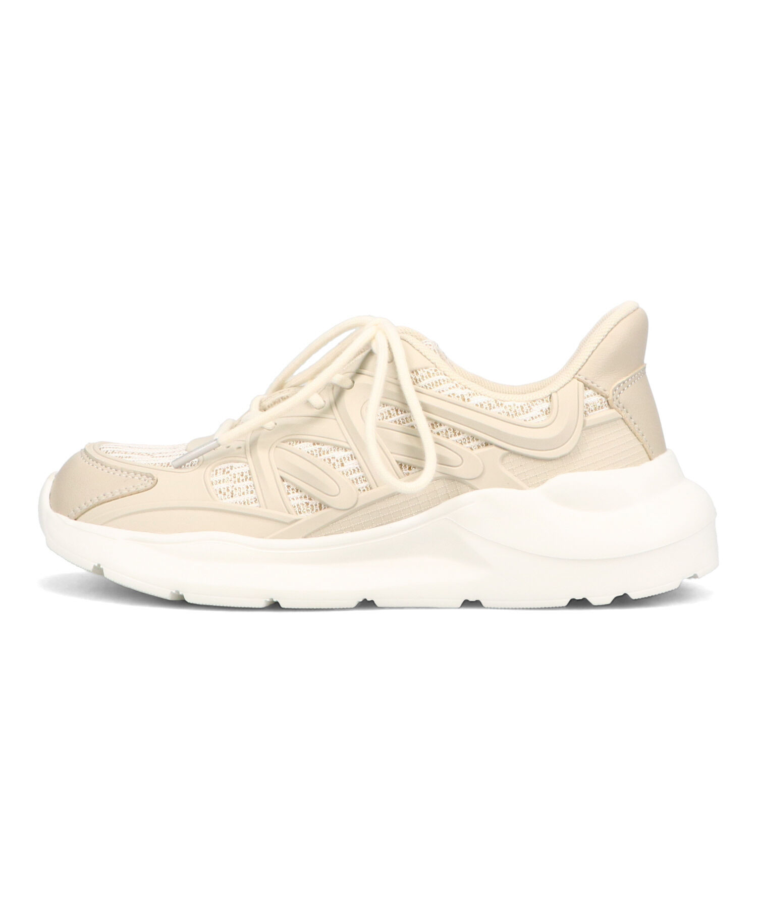 ORiental TRaffic「●2025春夏新作●ラバーパーツ&times;ラメ織りレーススニーカー/OT3760」|スニーカー|