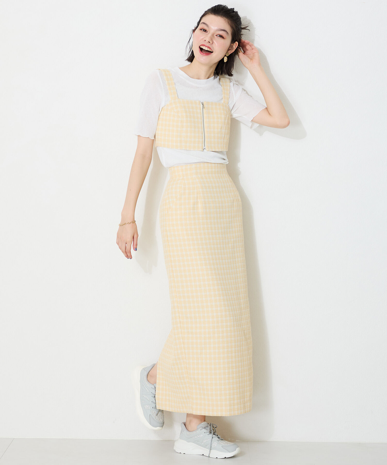 ORiental TRaffic「●2025春夏新作●ラバーパーツ&times;ラメ織りレーススニーカー/OT3760」|スニーカー|