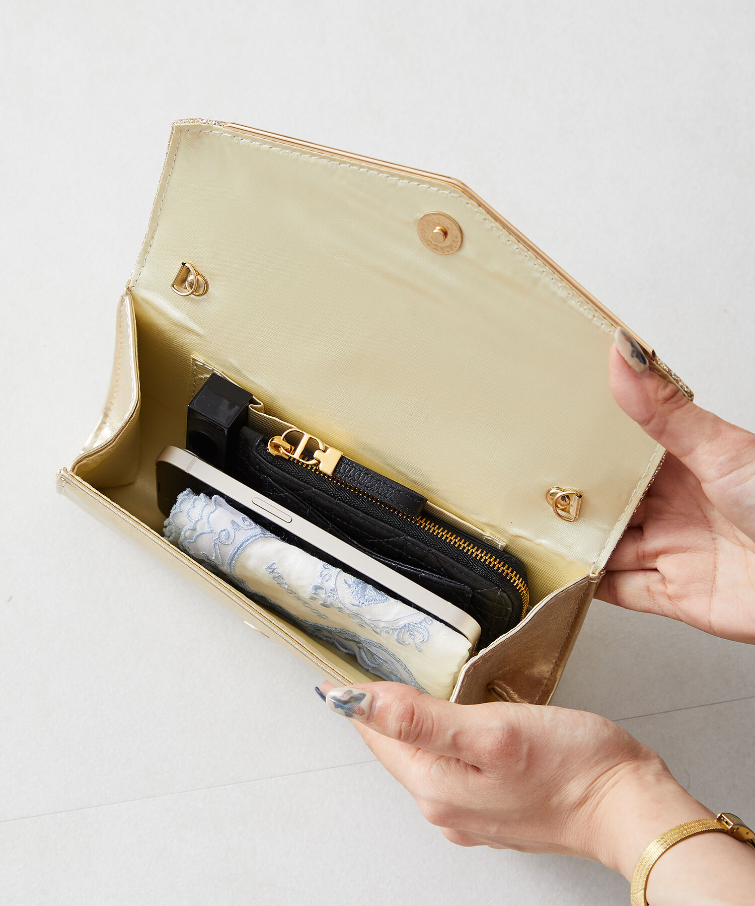 ORiental TRaffic「グリッタークラッチバッグ/MOB003」|ショルダー・メッセンジャー|