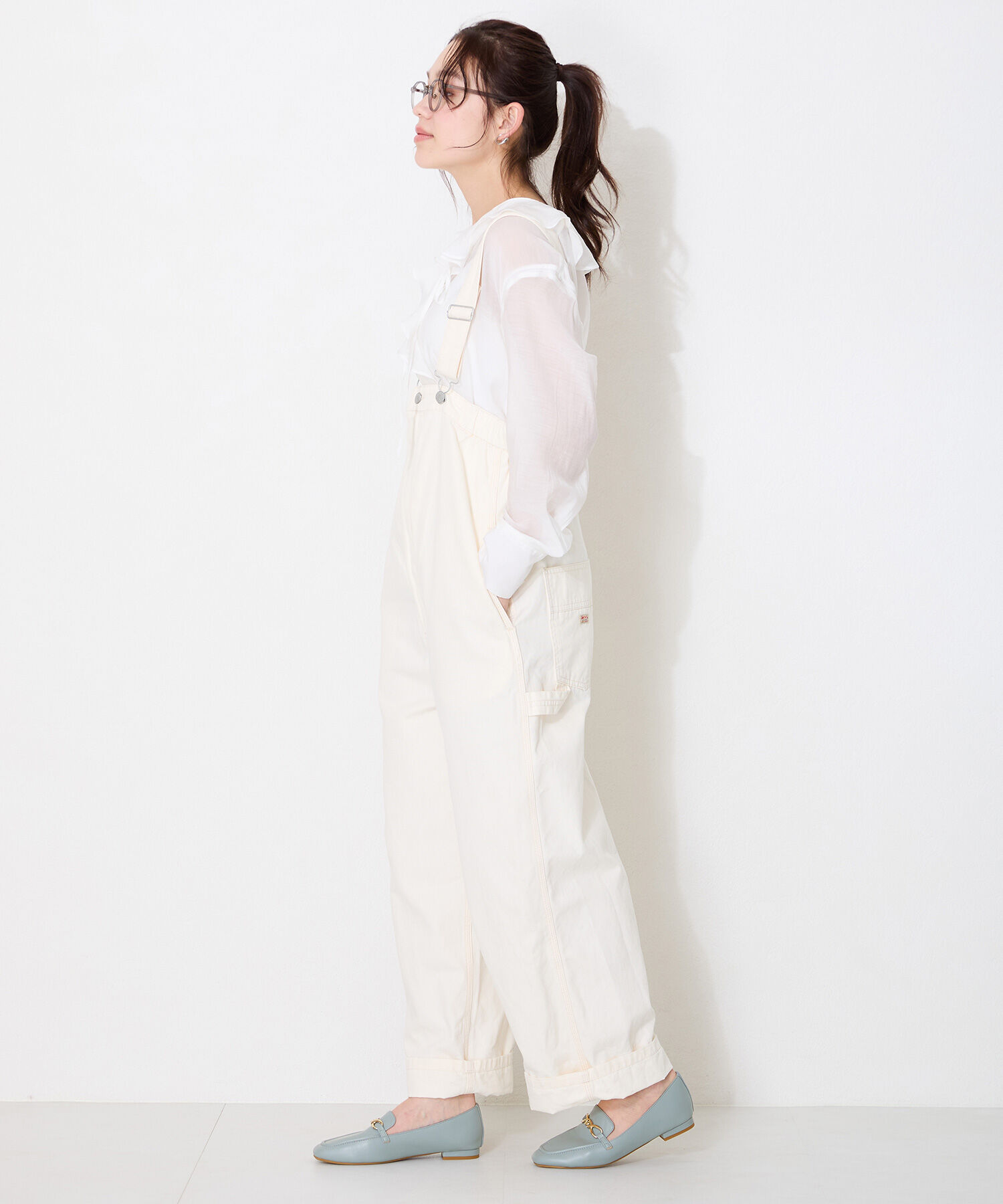 WA Oriental TRaffic「ねじりチェーンモチーフ ローファー /52116 フラット オフィス 通勤靴 柔らかい」|パンプス|