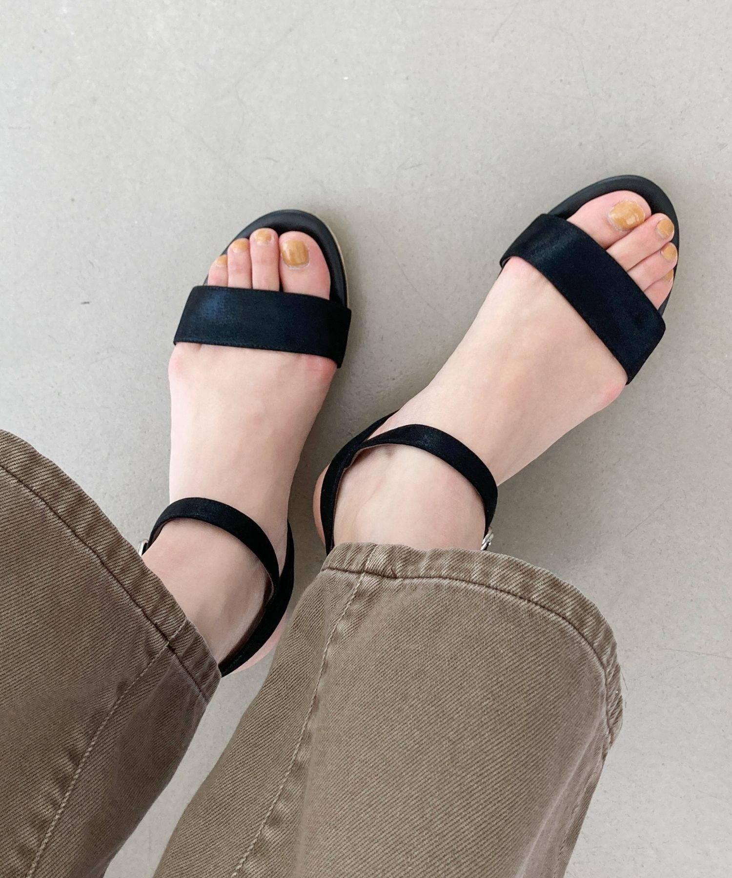 ORiental TRaffic「【WEB限定】●2025春夏新作●ウエッジソールワンベルトサンダル/55203 サンダル 人気 トレンド 売れてる」|サンダル|