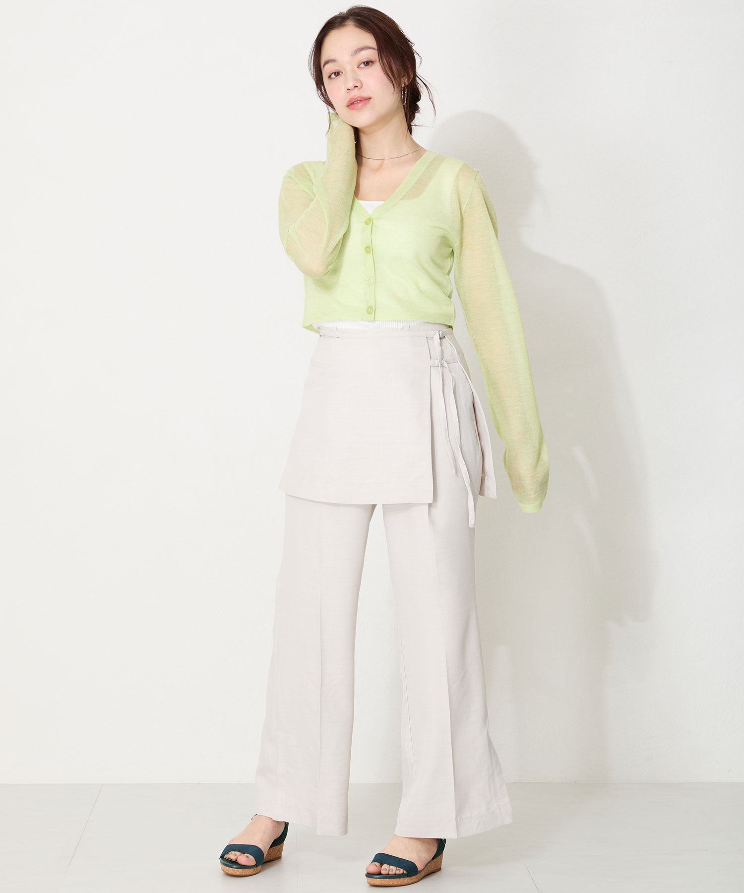 ORiental TRaffic「【WEB限定】●2025春夏新作●ウエッジソールワンベルトサンダル/55203 サンダル 人気 トレンド 売れてる」|サンダル|