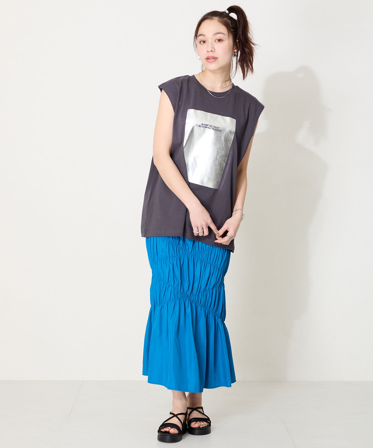 ORiental TRaffic「【WEB限定】●2025春夏新作●チューブストラップスポーツサンダル/55204 厚底　スポサン 人気」|サンダル|