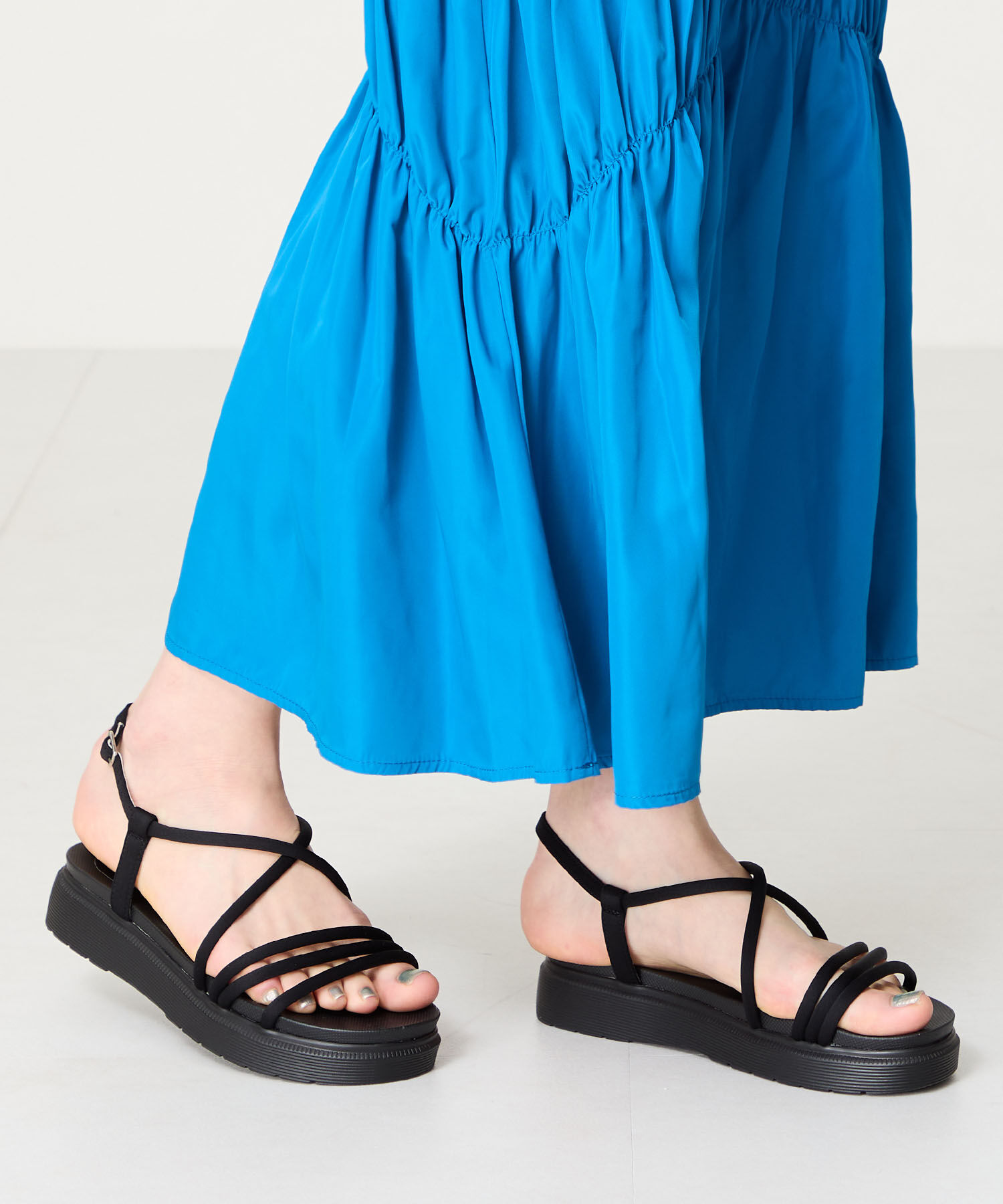 ORiental TRaffic「【WEB限定】●2025春夏新作●チューブストラップスポーツサンダル/55204 厚底　スポサン 人気」|サンダル|