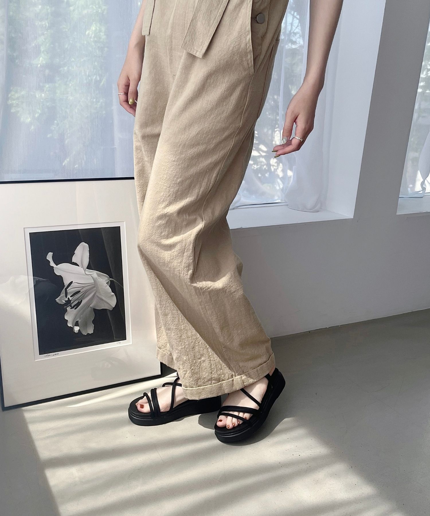 ORiental TRaffic「【WEB限定】●2025春夏新作●チューブストラップスポーツサンダル/55204 厚底　スポサン 人気」|サンダル|