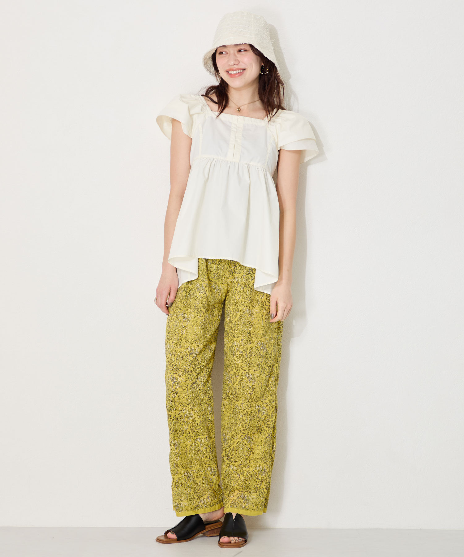 ORiental TRaffic「【WEB限定】●人気アイテム●センタースリットミュールサンダル/55206 サンダル 」|サンダル|