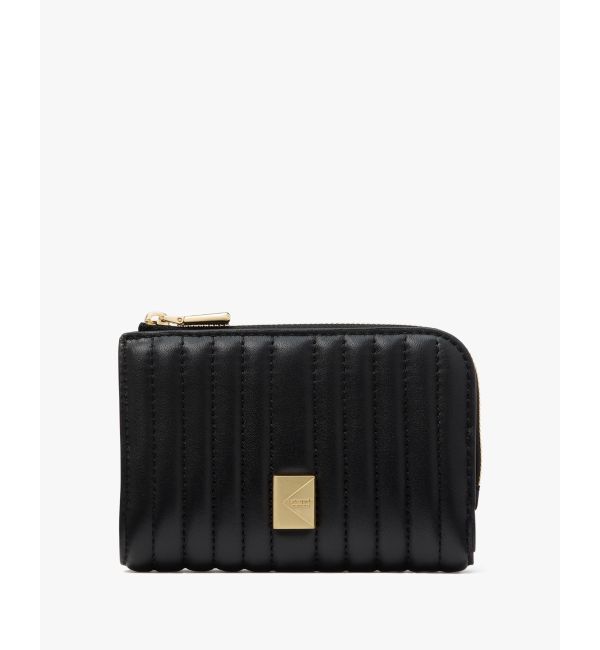 kate spade new york「デコ キルテッド コンパクト ウォレット」|財布|BLACK