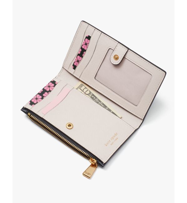 kate spade new york「モーガン ボウ スモール スリム バイフォールド ウォレット」|財布|