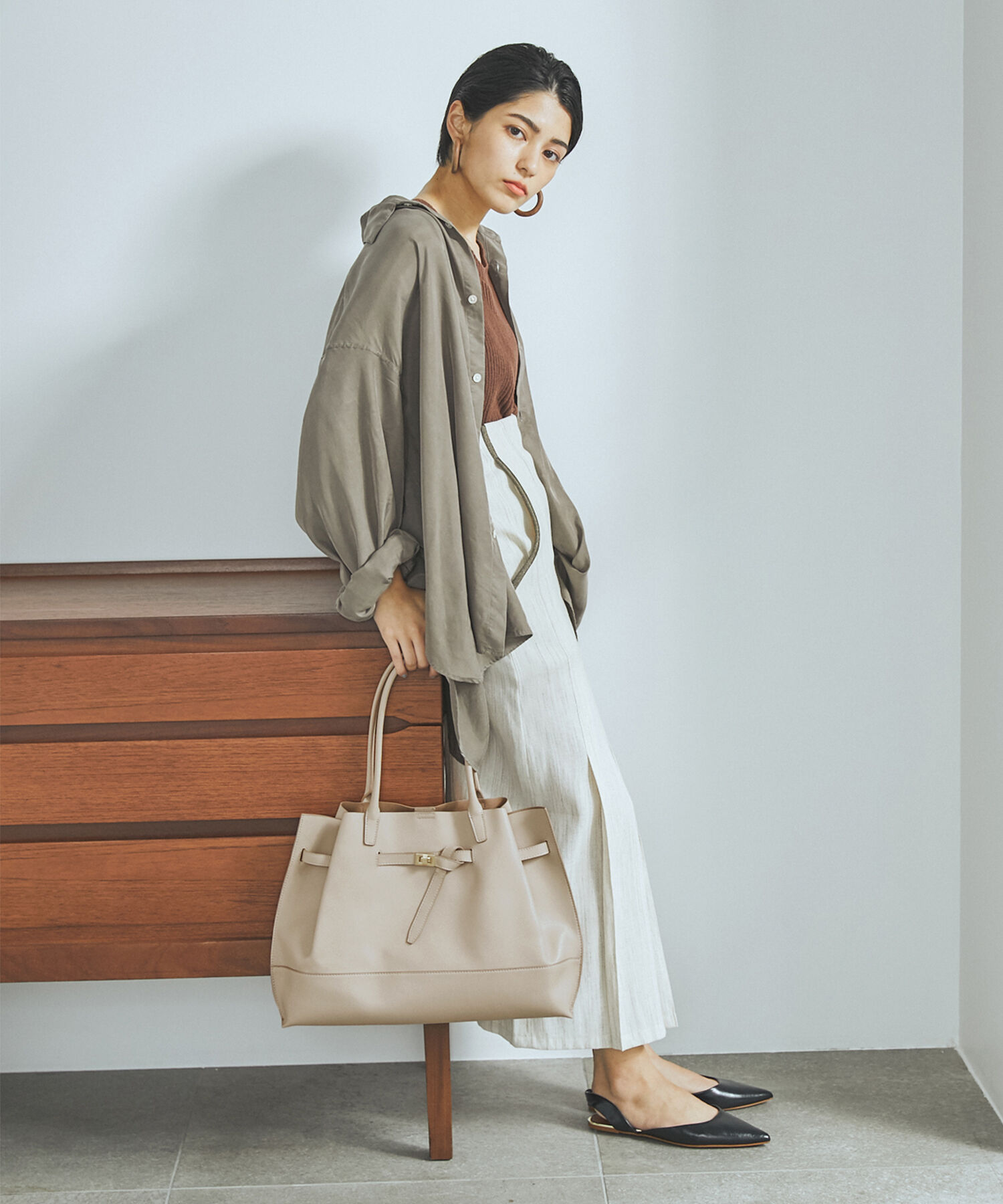 TOPKAPI TREASURE「シュリンクレザー ベルトデザインA4トートバッグ」|トートバッグ|