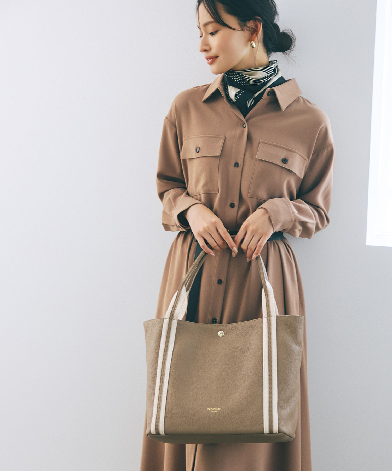 TOPKAPI TREASURE「ソフトシュリンク テープコンビ A4 トート バッグ」|トートバッグ|