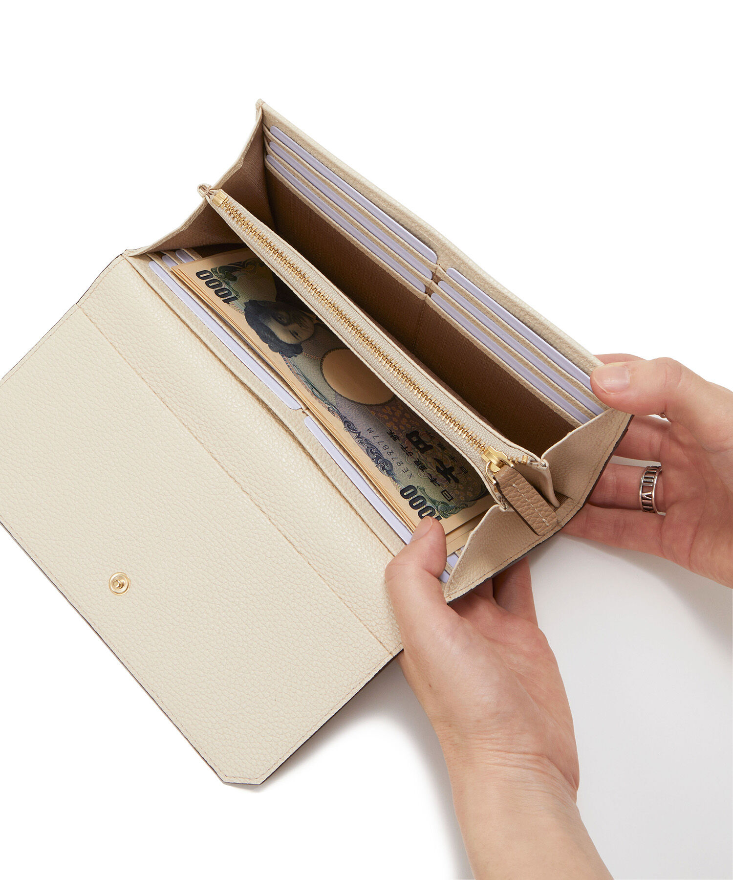 TOPKAPI 「【TOPKAPI】 バイカラー レザー 長財布 LEAN リーン」|財布|