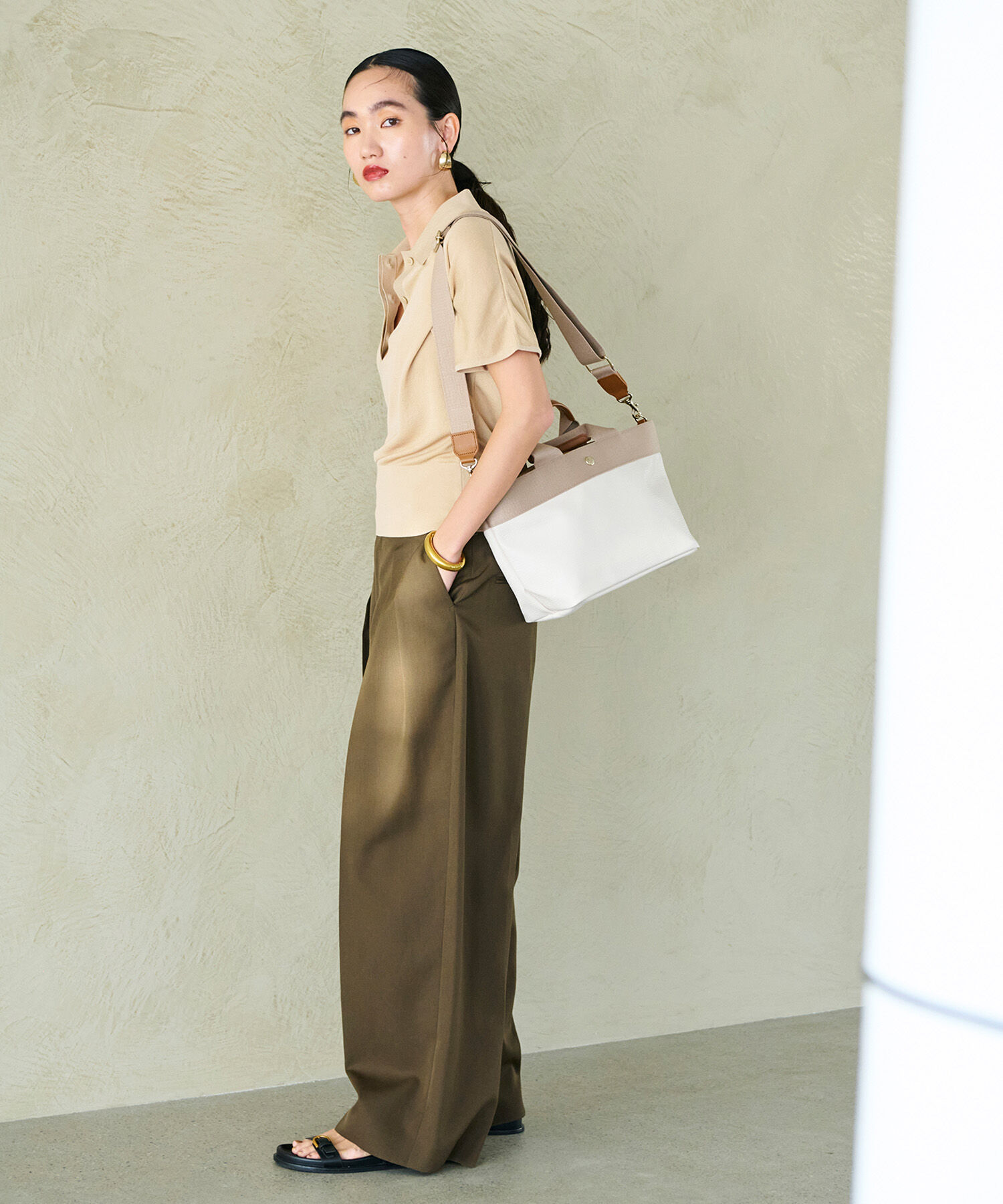 TOPKAPI BREATH「【人気色が限定復活！】【Breath TOPKAPI】RIPPLE リプル トート バッグ M（ショルダー付き）」|トートバッグ|