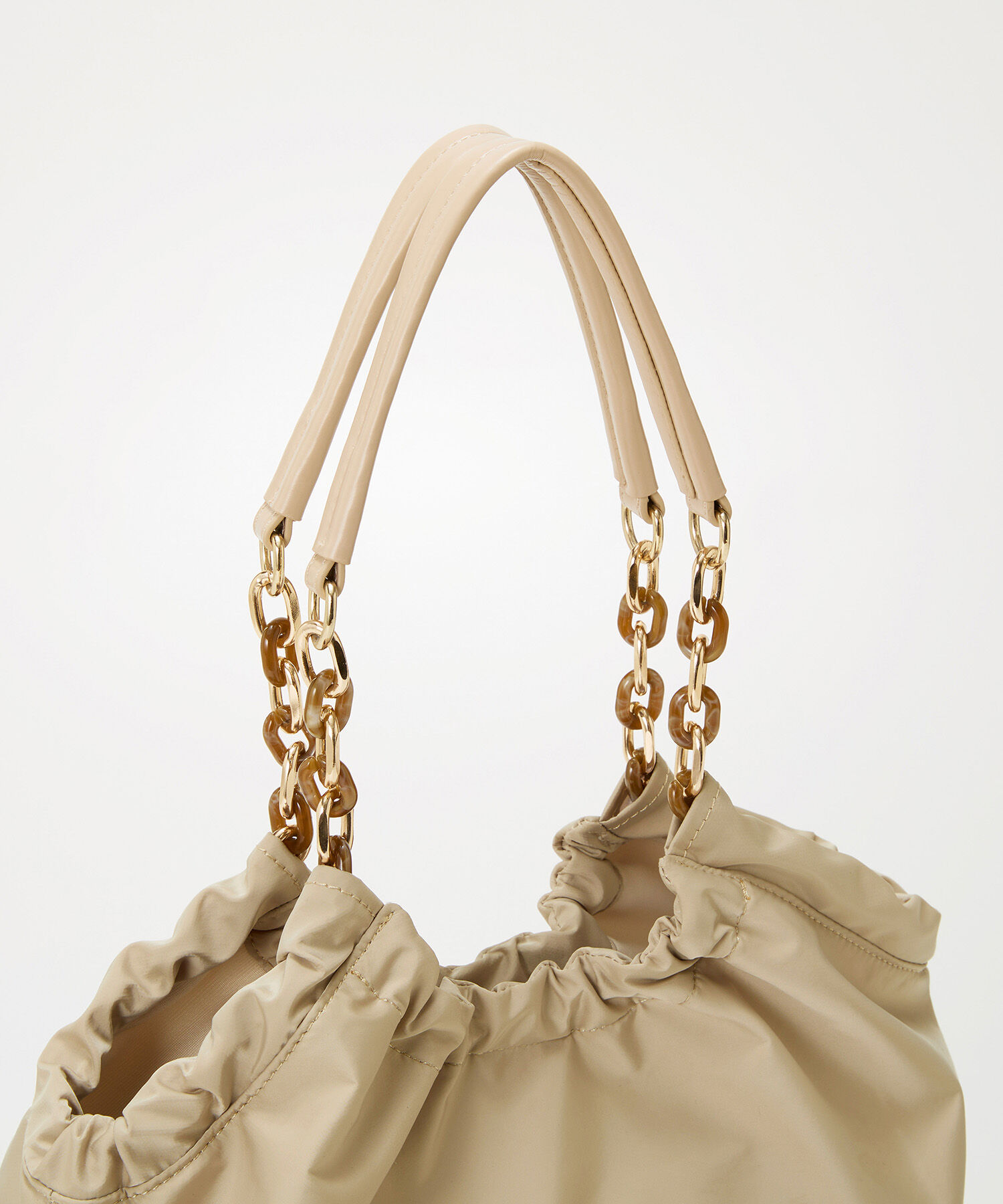 TOPKAPI BREATH「【TREASURE TOPKAPI】コンビチェーン ギャザー ナイロン トートバッグ」|ショルダー・メッセンジャー|