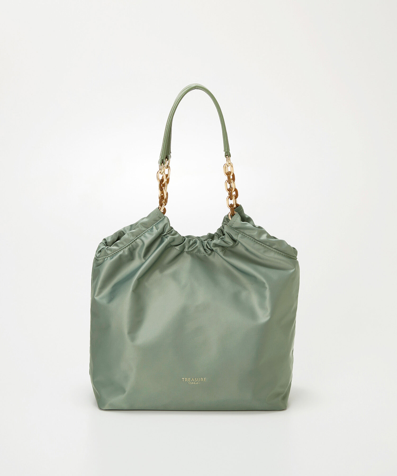 TOPKAPI BREATH「【TREASURE TOPKAPI】コンビチェーン ギャザー ナイロン トートバッグ」|ショルダー・メッセンジャー|