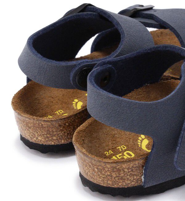 BIRKENSTOCK「【ビルケンシュトック】ニューヨーク/ネイビー ビルコフロー ヌバックレザー/サンダル キッズ」|サンダル|