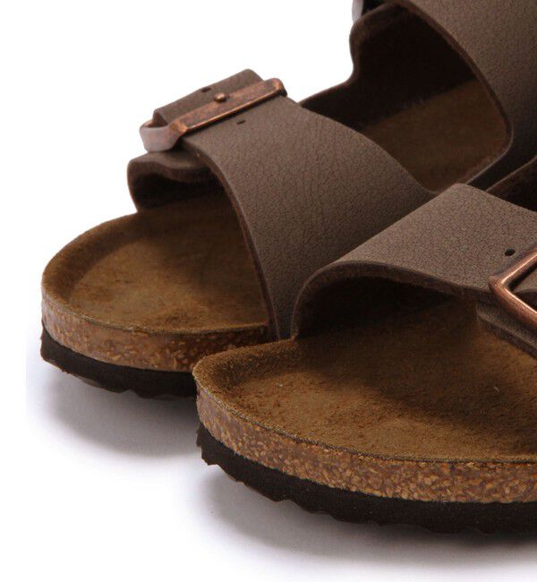 BIRKENSTOCK「【ビルケンシュトック】アリゾナ/モカ ビルコフロー ヌバックレザー/サンダル キッズ」|サンダル|