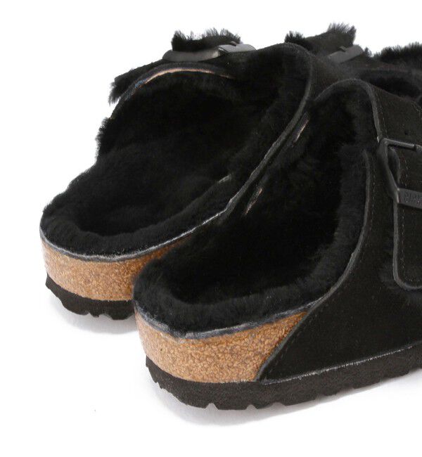 BIRKENSTOCK「【ビルケンシュトック】アリゾナ/ブラック スエードレザー シープスキン/サンダル レディース」|サンダル|