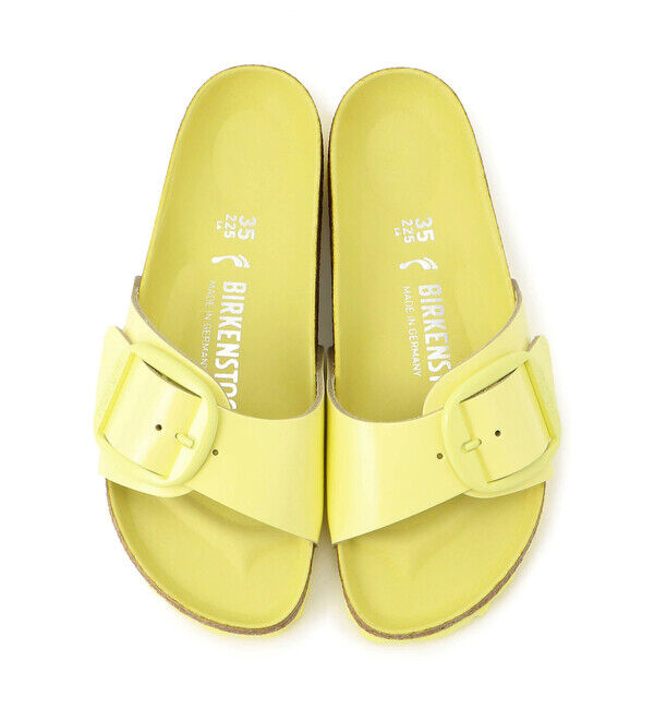 BIRKENSTOCK「【ビルケンシュトック】マドリッド ビッグバックル ハーフエクスクィジット/パテントポップコーン」|サンダル|