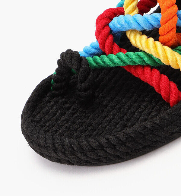 BOHONOMAD「【BOHONOMAD】ケープポイント/ブラック マルチカラー/サンダル メンズ レディース」|サンダル|