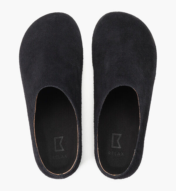 BENEXY「【ベネクシー】270 リラックス/ブラック ベロアレザー/クロッグ メンズ レディース」|サンダル|