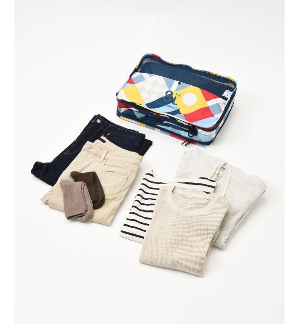 MILESTO「MILESTO&times;PAPIERTIGRE 圧縮パッキングオーガナイザー 8L&times;2」|トラベルグッズ|