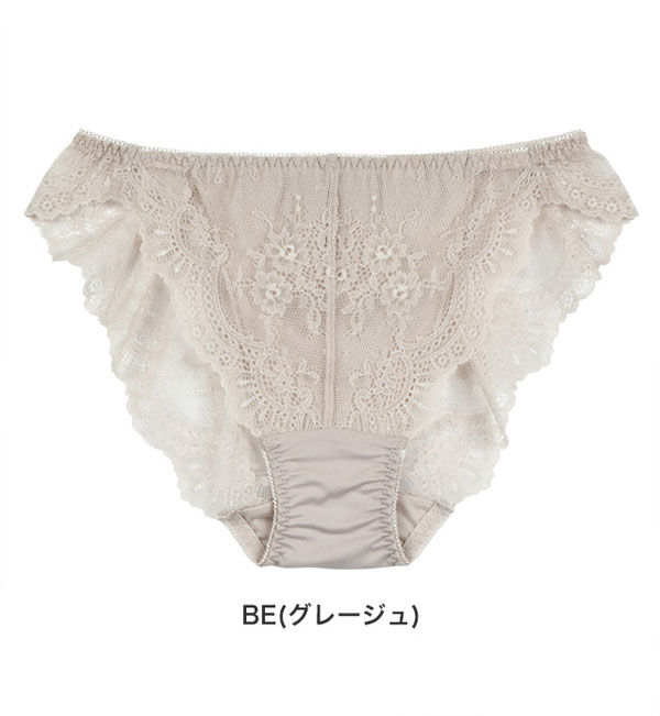 intesucre「アンテシュクレ intesucre ナイス谷間ブラ 総レースショーツ M-LL ESD001」|インナー|BE