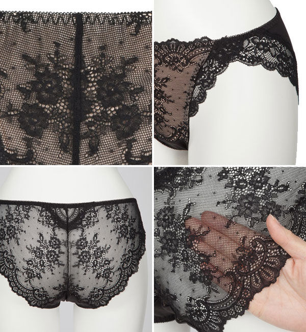 intesucre「アンテシュクレ intesucre ナイス谷間ブラ 総レースショーツ M-LL ESD001」|インナー|