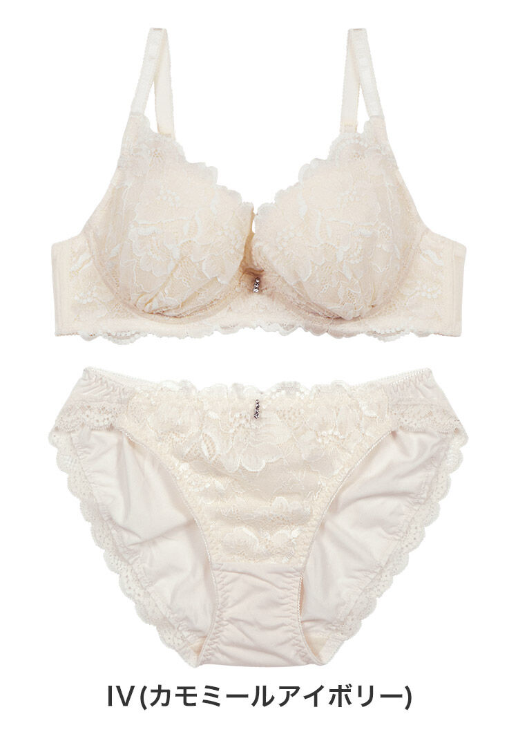 intesucre「アンテシュクレ 毎日フィットブラ ぴったり丸胸タイプ ブラセット BCDEカップ IBT360」|インナー|IV