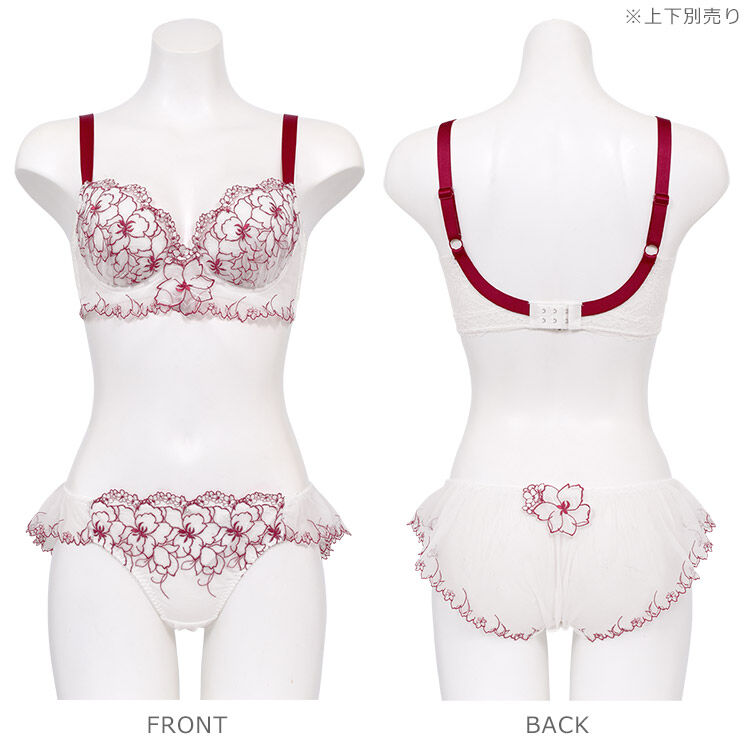 intesucre「アンテシュクレ なでしこブラ IBT371ペア バックレースショーツ M/L ISD371」|インナー|