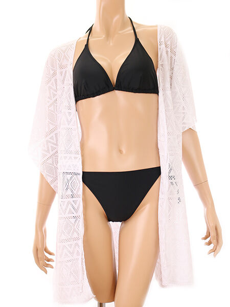 Riberce「【お水OK！リゾートアイテム】水着の上からサラッと羽織れる無地レースガウン」|その他|