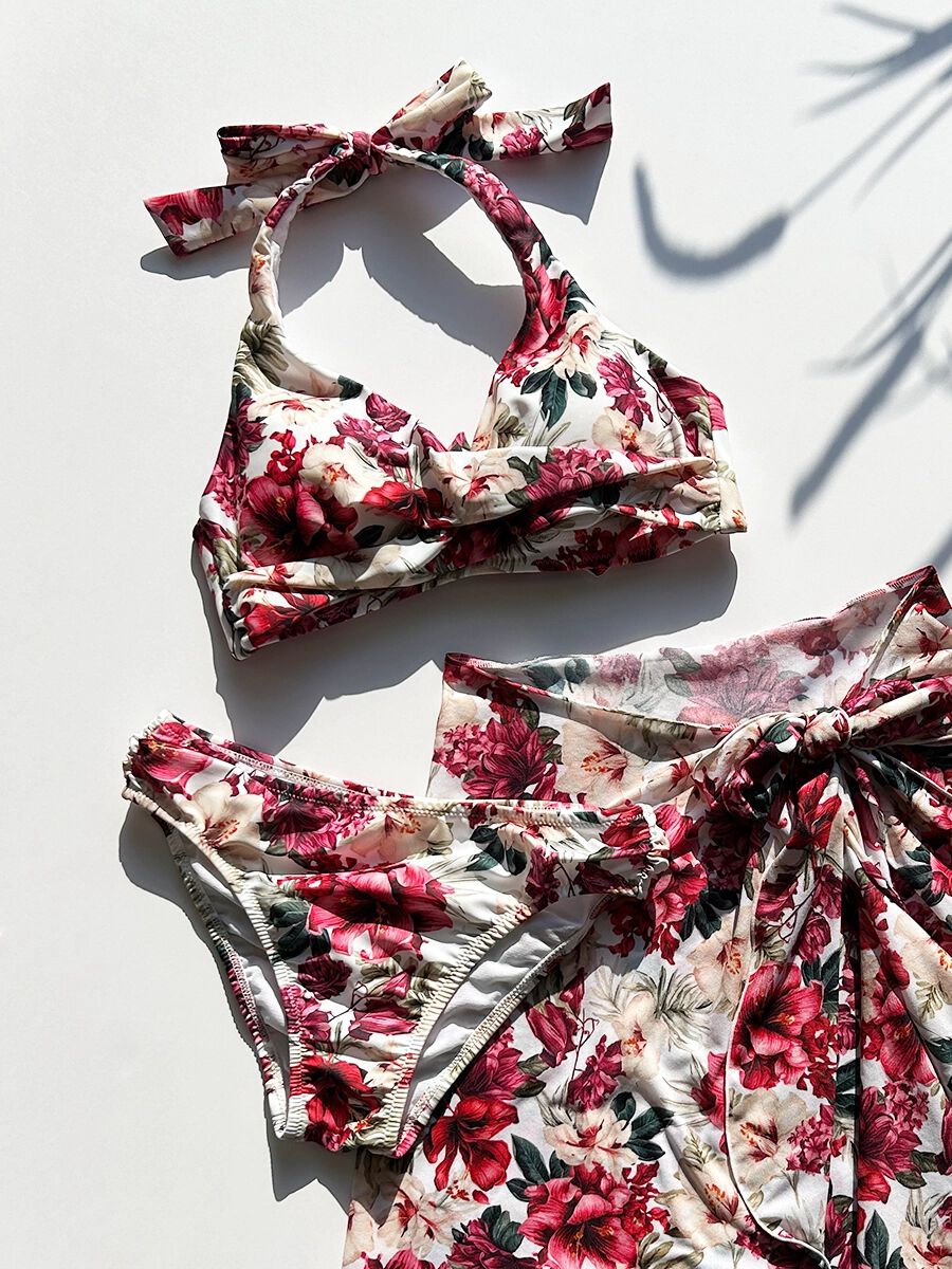 PEAK&PINE「ミレニアムフラワーサッシュクロスビキニ」|ビキニ|